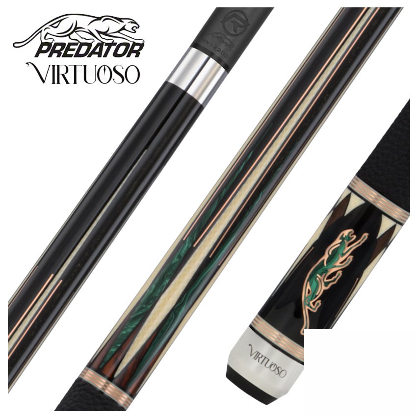 Predator Virtuoso Series Green Pool Cue - Uni-Loc