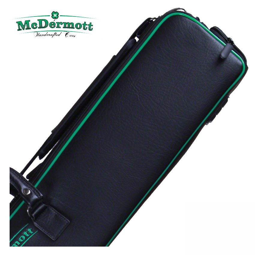 McDermott Hard/Soft Hybrid Black/Green 4x7 Pool Cue Case - 750925