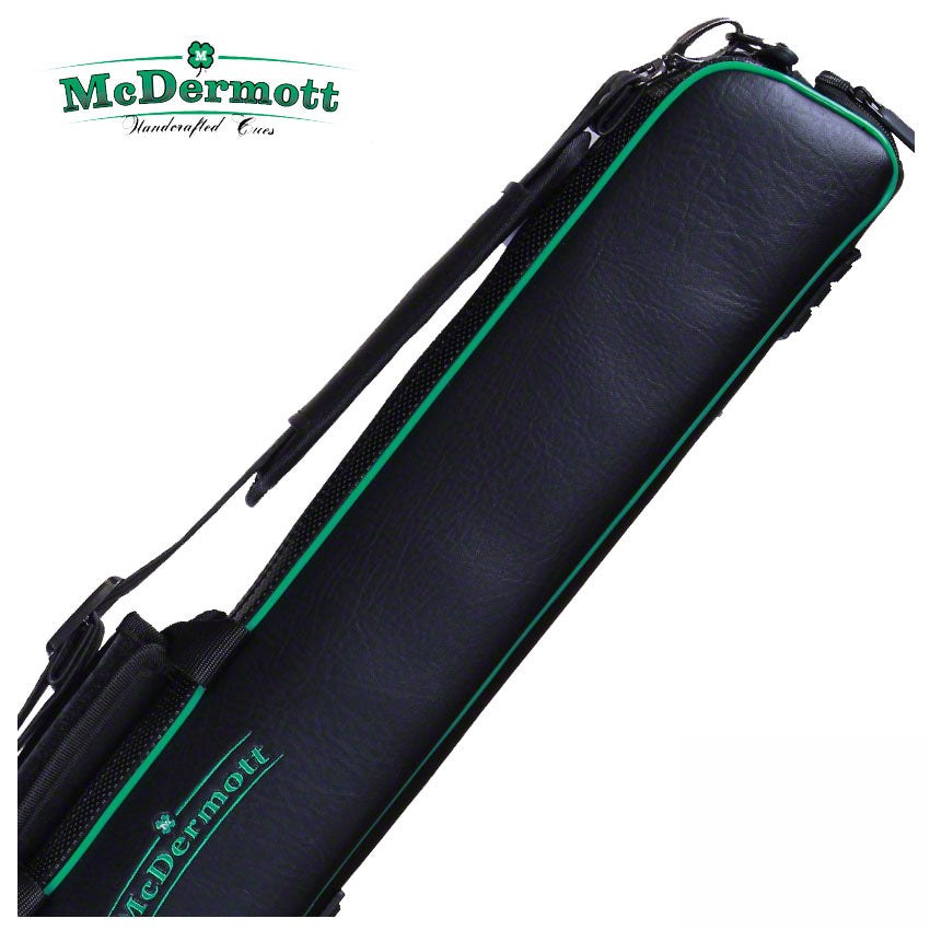McDermott Hard/Soft Hybrid Black/Green 2x3 Pool Cue Case - 750924